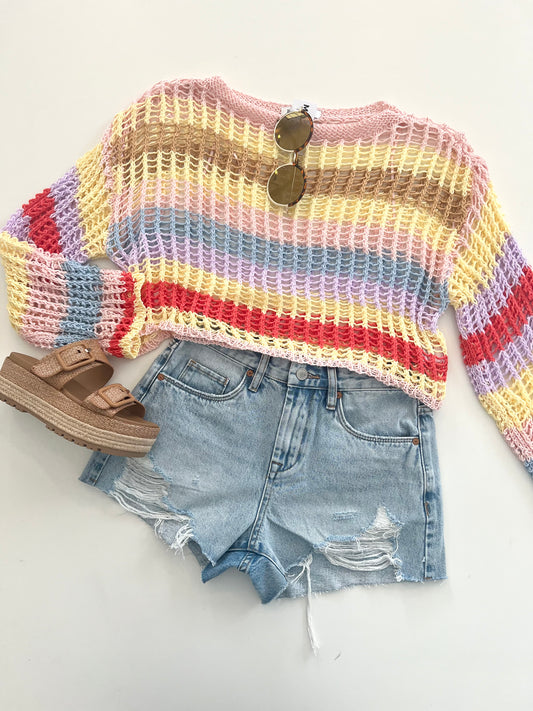 Inspired Multi Loose Knit Top