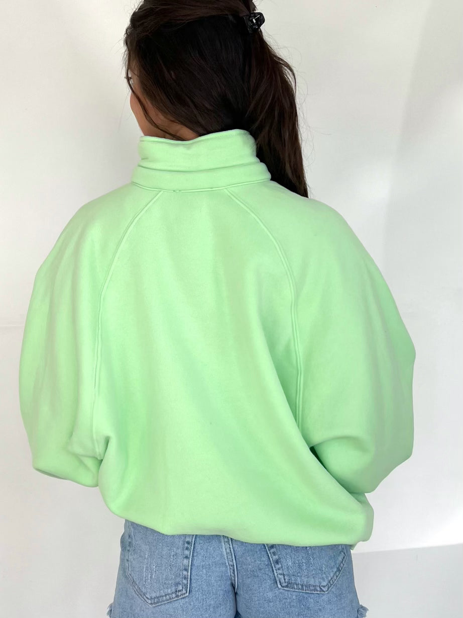Piper Snap Button Sweater in Green