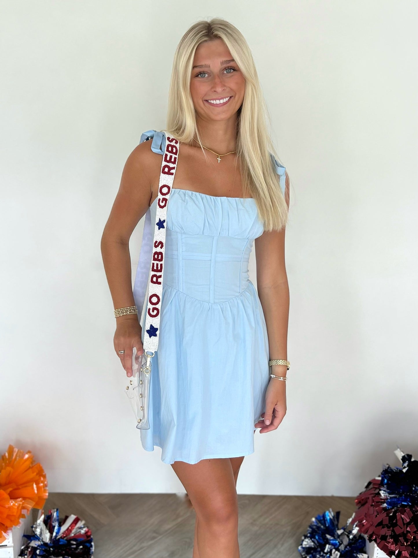 GO REBS Beaded Purse Strap