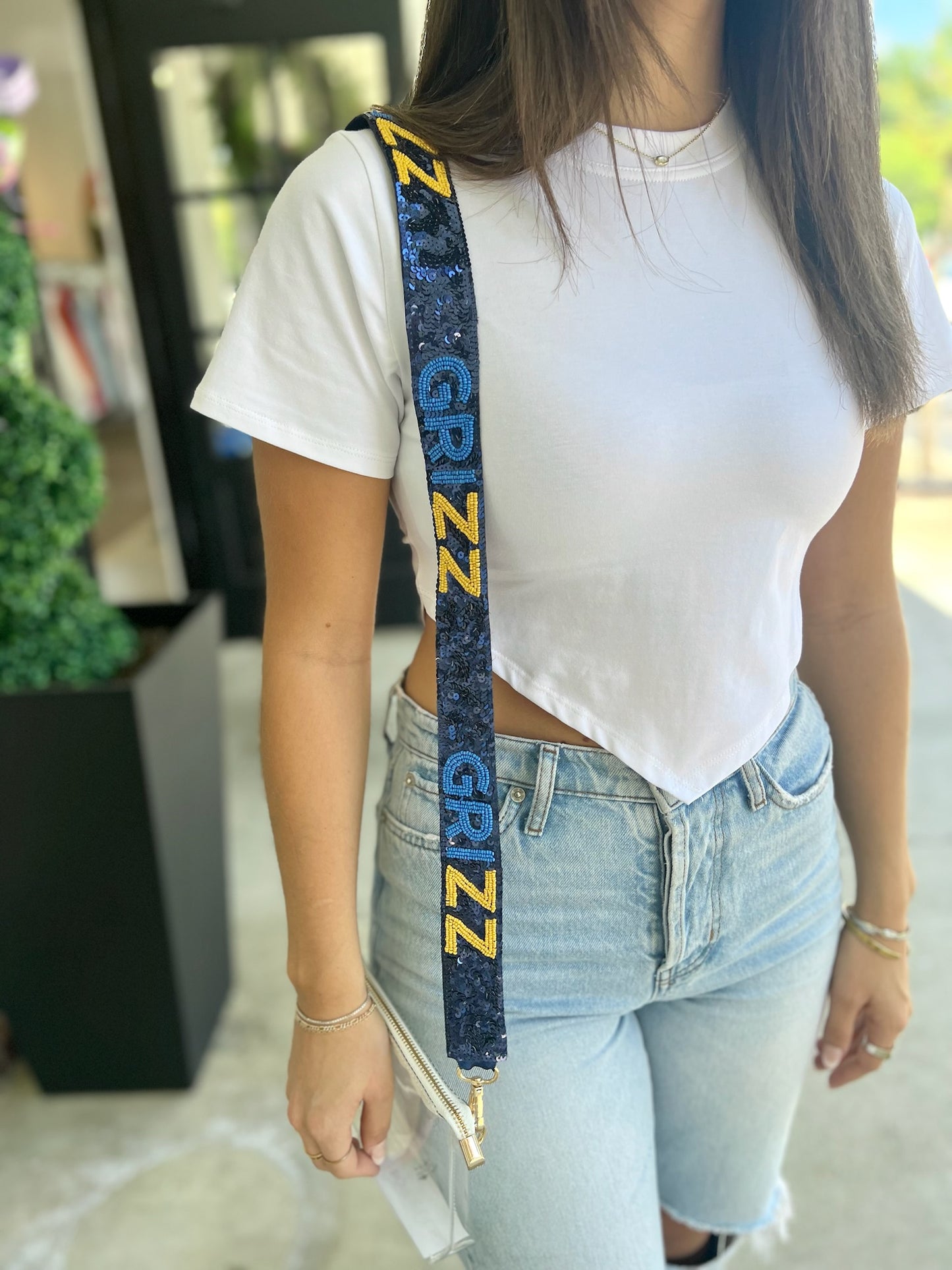 GRIZZ Beaded Purse Strap