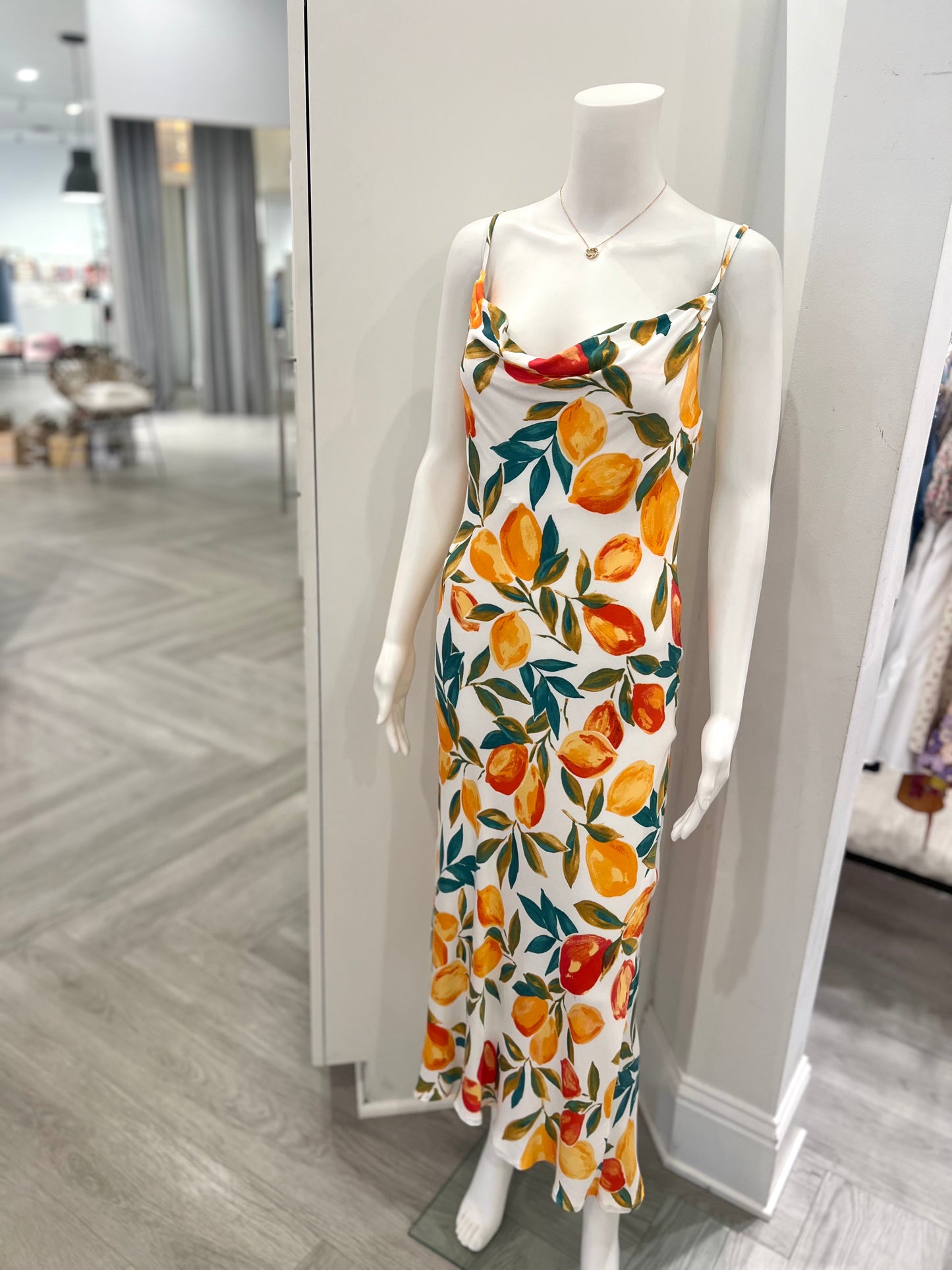 Off White Multi Mango Maxi