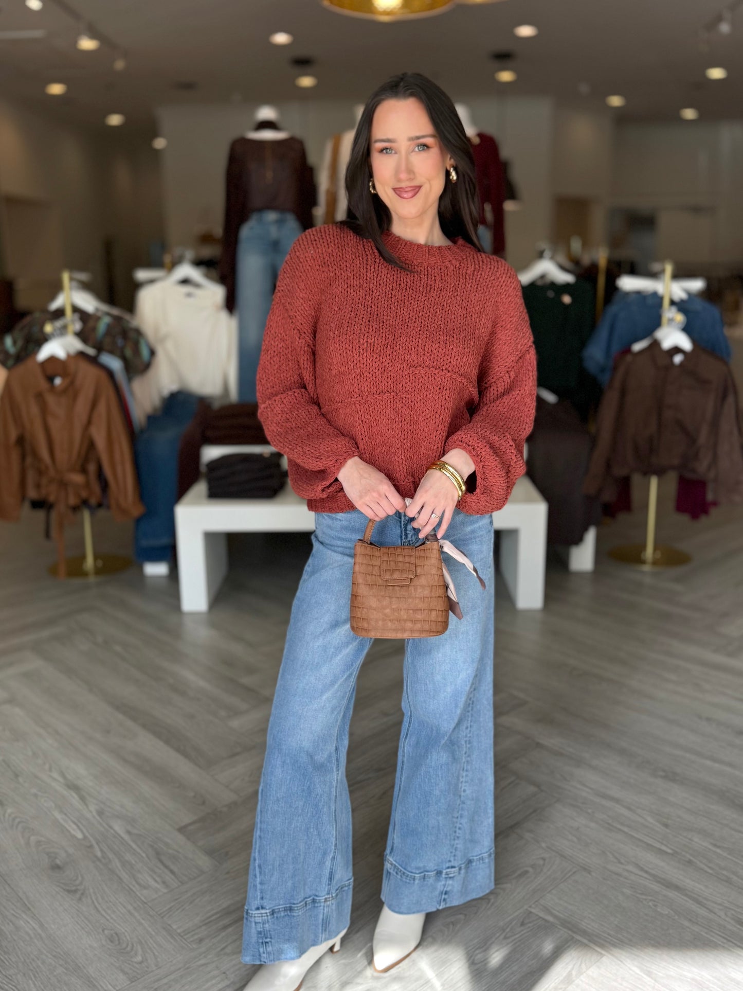 Conac Open Knit Sweater