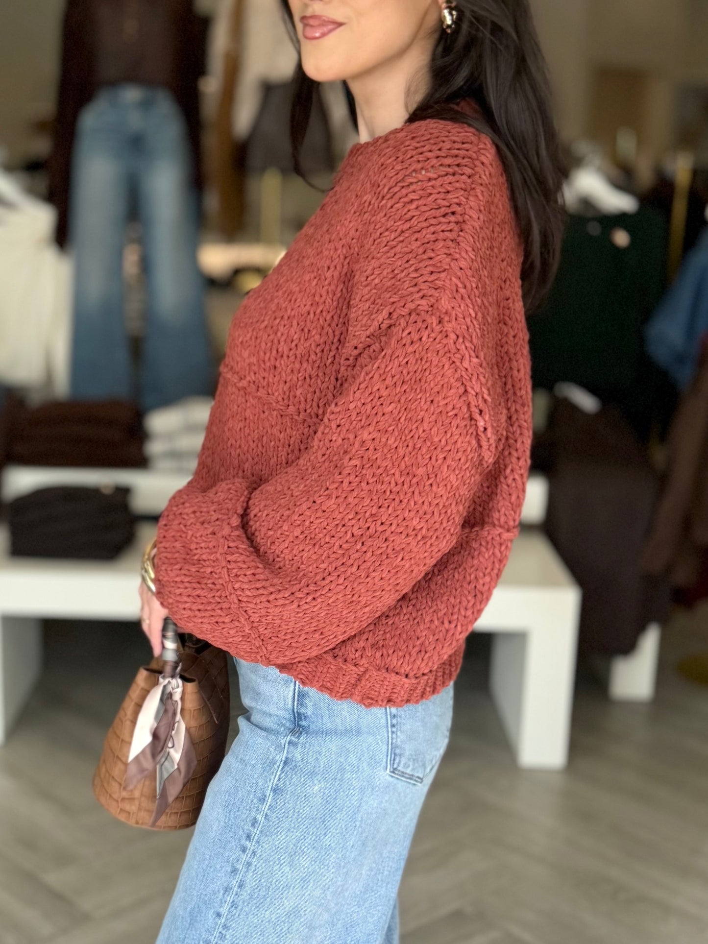 Conac Open Knit Sweater