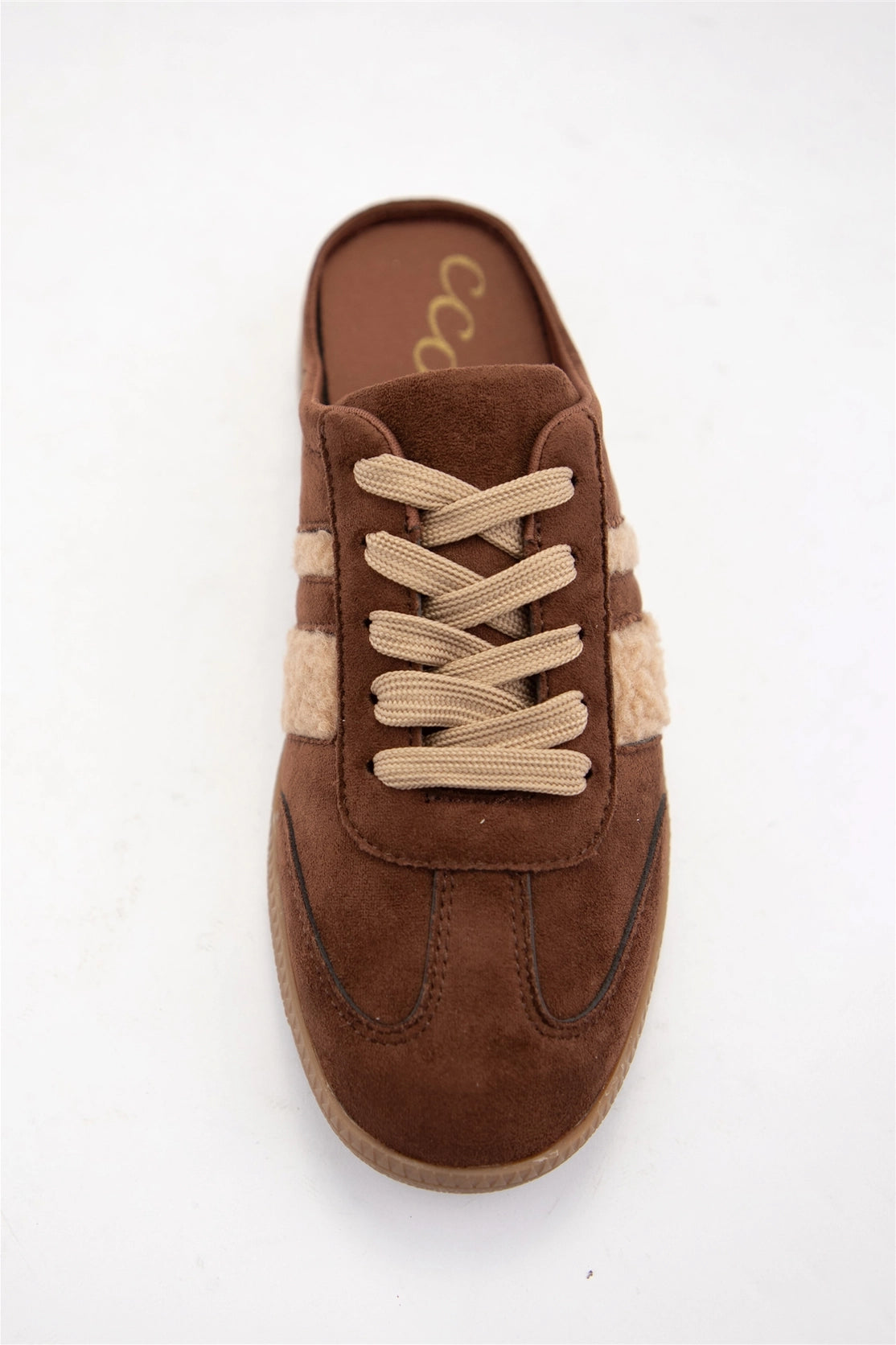 Brown Suede Sneaker Mules