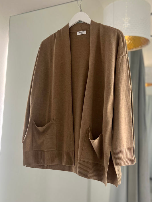 Shannon Mocha Open Front Cardigan