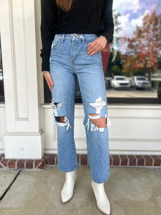 High Rise Vintage Wide Leg Jean