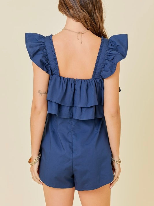 Double Tiered Square Romper