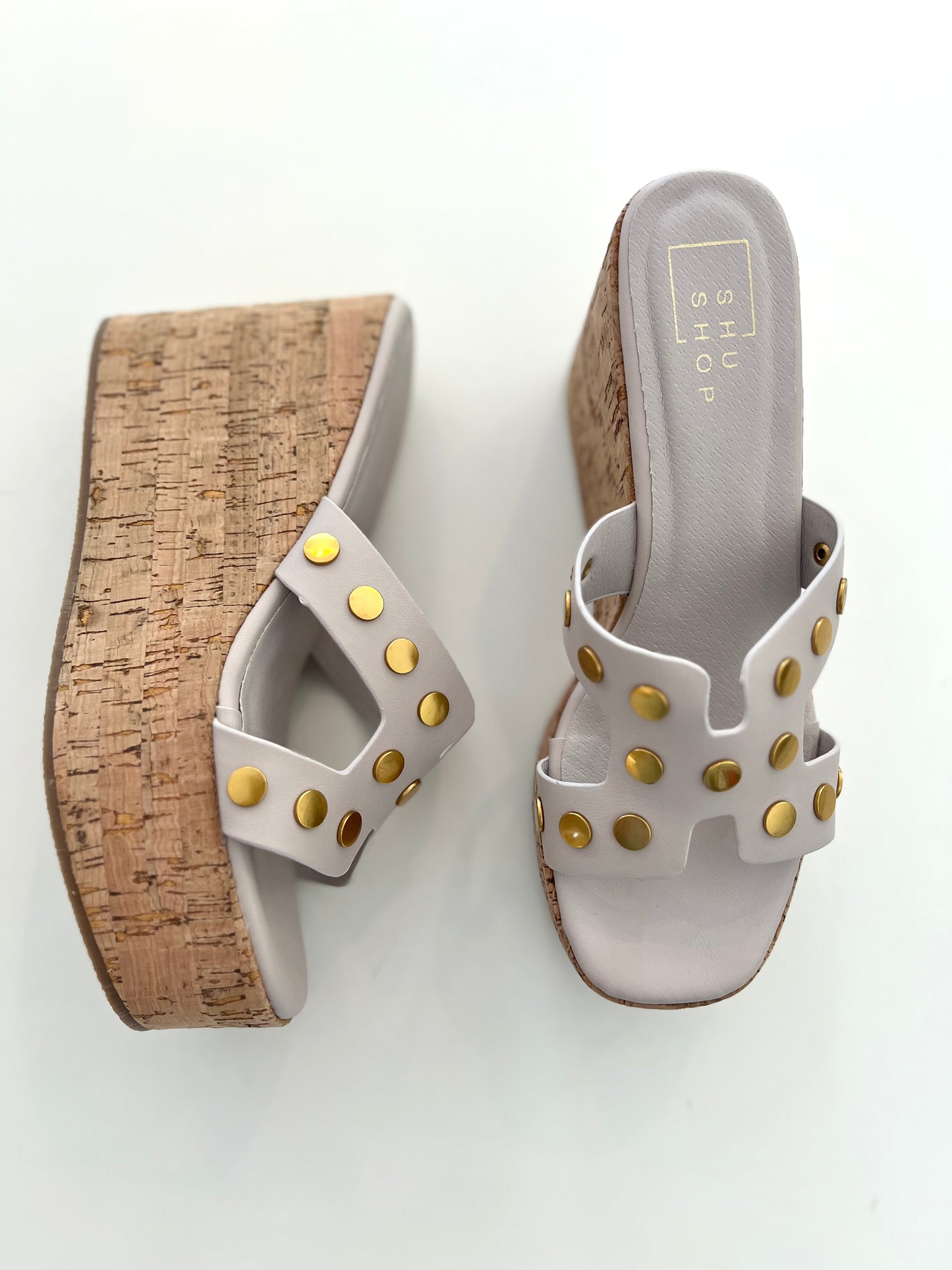 Gold Studded Wedge (2colors)